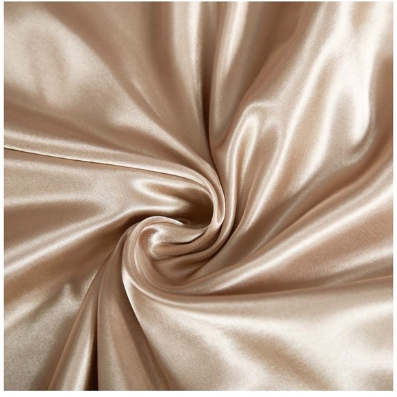 6 Pcs Bed Sheet Set Lux Rich Silk Satin Silky Soft - Picture 6 of 6